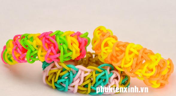 vong deo tay lam bang chun rainbow loom