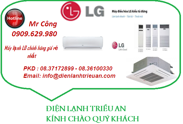 Cung cap si le may lanh treo tuong LG V13ENB inverter con g6 suat 15 ngua