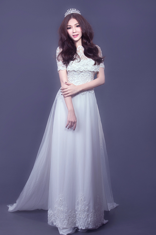 Ao Dai Cuoi Co Dau Long Lay Sang Trong