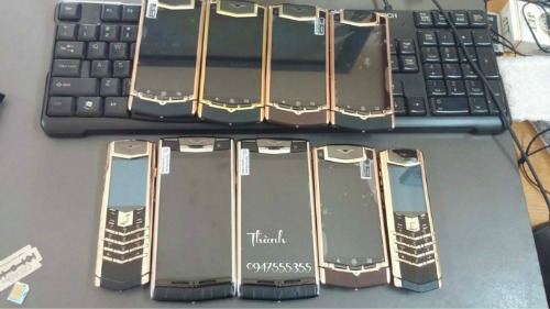 Ban Vertu TI Gold Chocolate Copy