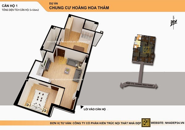 chung cu mini hoang hoa tham o ngay 50m2 gia re bat ngo