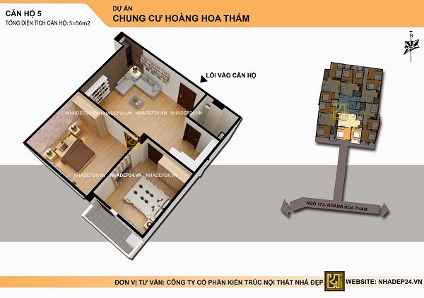 chung cu mini hoang hoa tham o ngay 50m2 gia re bat ngo