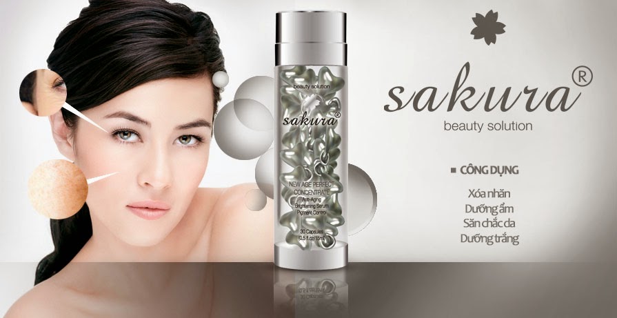 Da trang tre lau nho serum duong trang Sakura