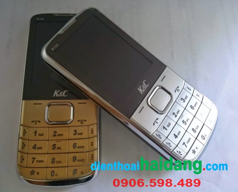 Dien thoai 4 sim 4 song W100 pin trau bo 3800 mAh