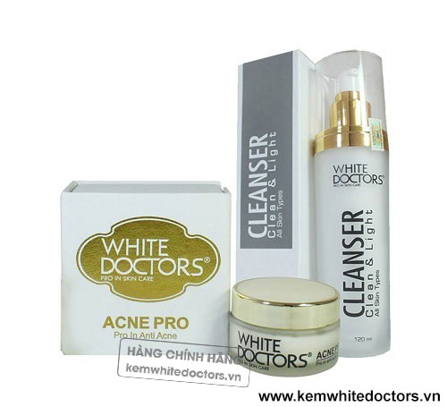 Kem tri mun White Doctors Acne Pro co diet mun tan goc