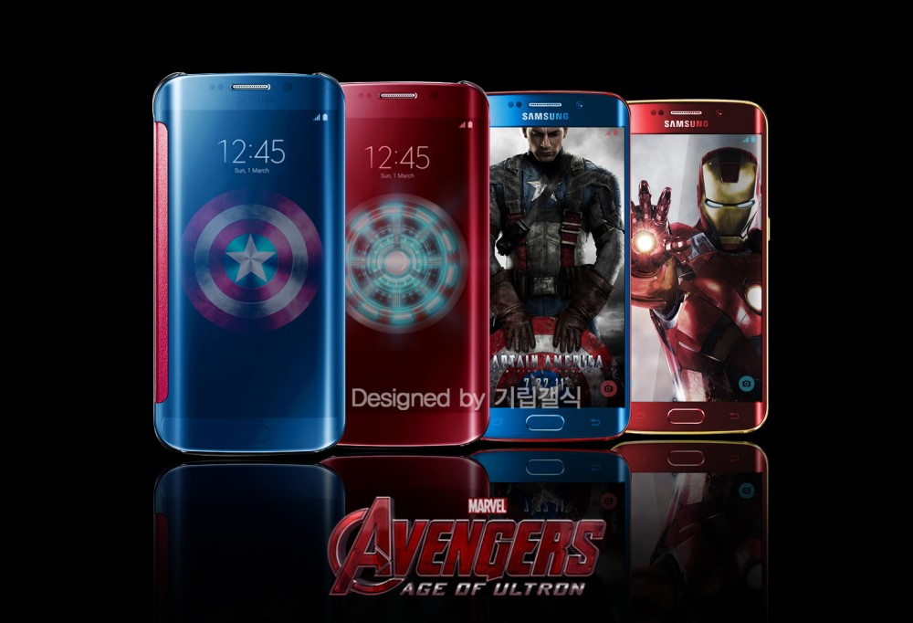 Nguoi ham mo cac sieu anh hung Avengers se phat them voi nhung chiec Galaxy S6 Edge nay