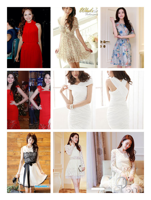 Nhung Mau Vay Dam De Thuong Xinh Xan Tai HQfashion