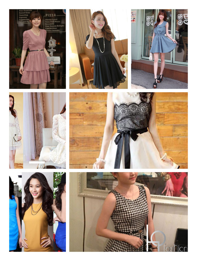 Nhung Mau Vay Dam De Thuong Xinh Xan Tai HQfashion