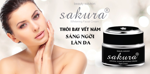 Sakura Whiteing Night Cream Kem tri nam hieu qua