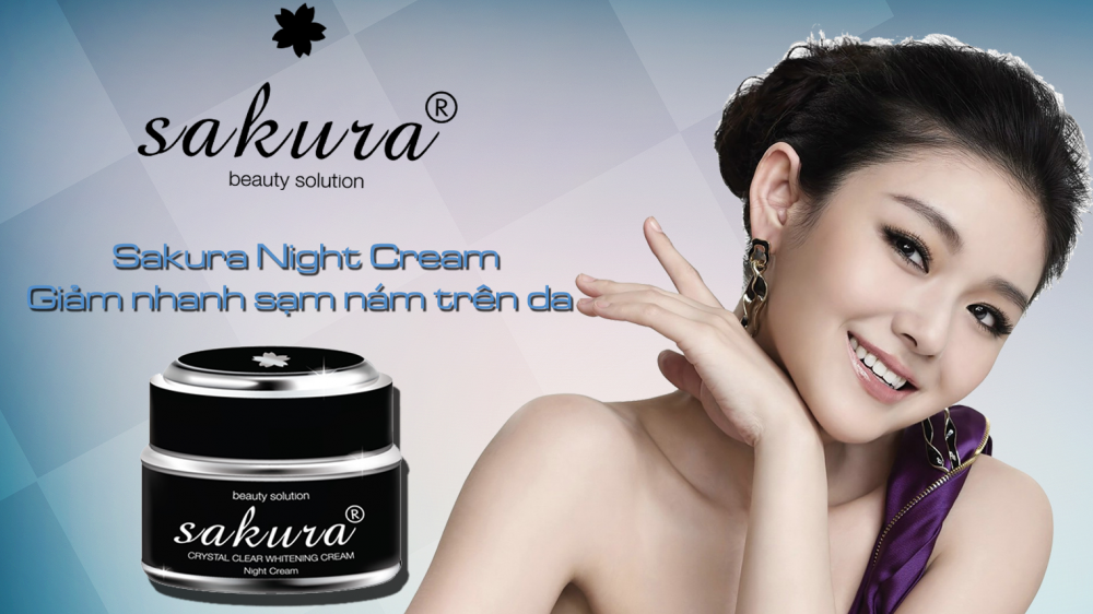 Sakura Whiteing Night Cream Kem tri nam hieu qua