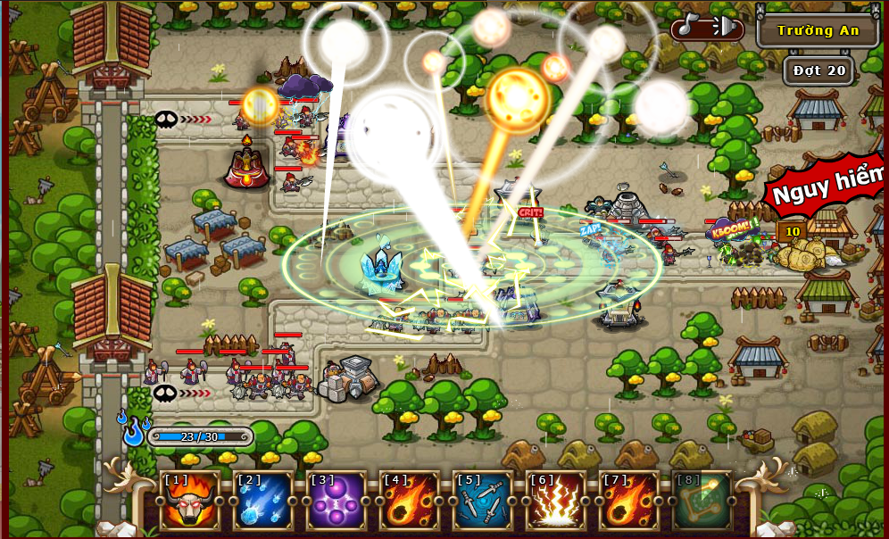 Tower Defense Private game thu thap mo may chu moi mien phi 6 Van Vang