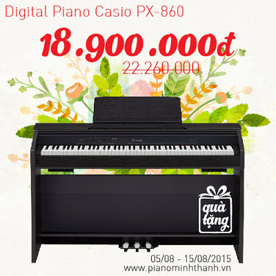 Sieu khuyen mai dan piano dien casio PX860 tai Minh Thanh PIANO