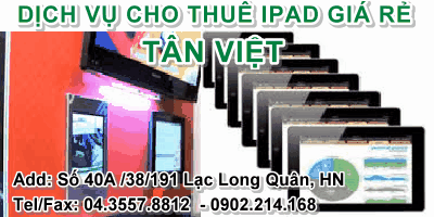 Tan Viet Dia chi cho thue Ipad so 1 Viet Nam