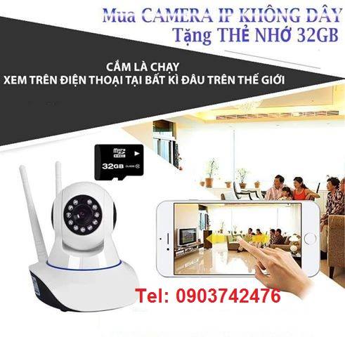 Camera IP giam sat Camera IP wifi khong day gia re