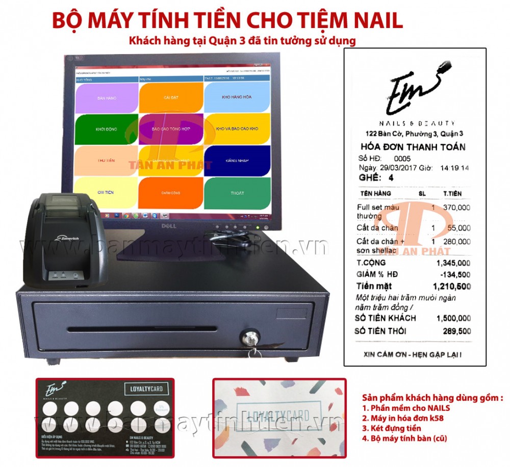 Ban may tinh tien cho tiem nail 0903742476