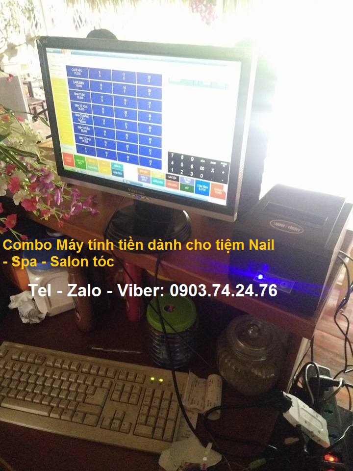 Lap dat may tinh tien cho tiem spa tai Da Nang 0903742476